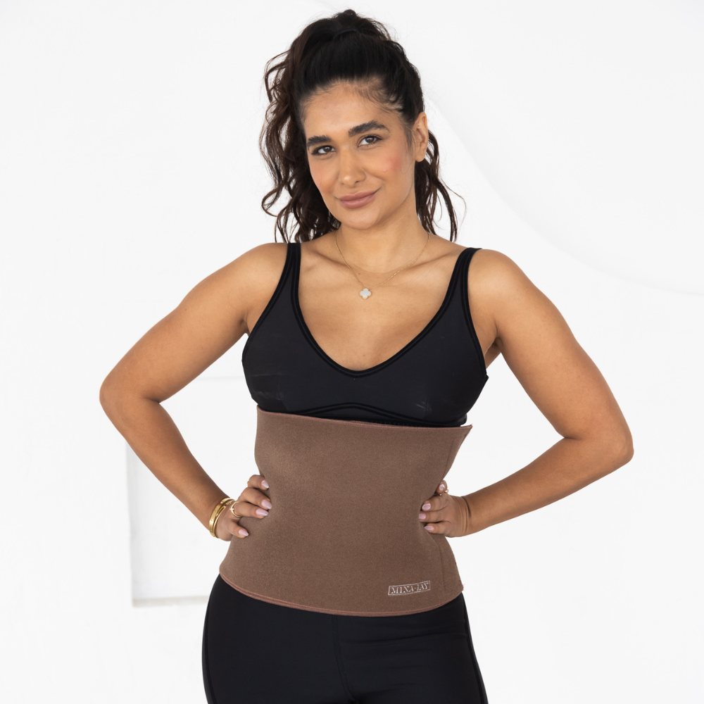 Brown Toned Waist Trainer by Mina Jay